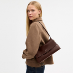 Chelsea Leather Shoulder Bag 36 "Brown"