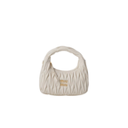 Wander matelassé nappa hobo White