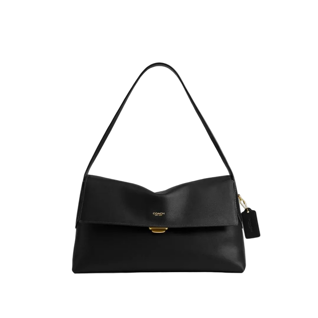 Chelsea Leather Shoulder Bag 36 "Black"
