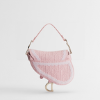 Dioramour Small Saddle Bag "Soupir pink / white lace"