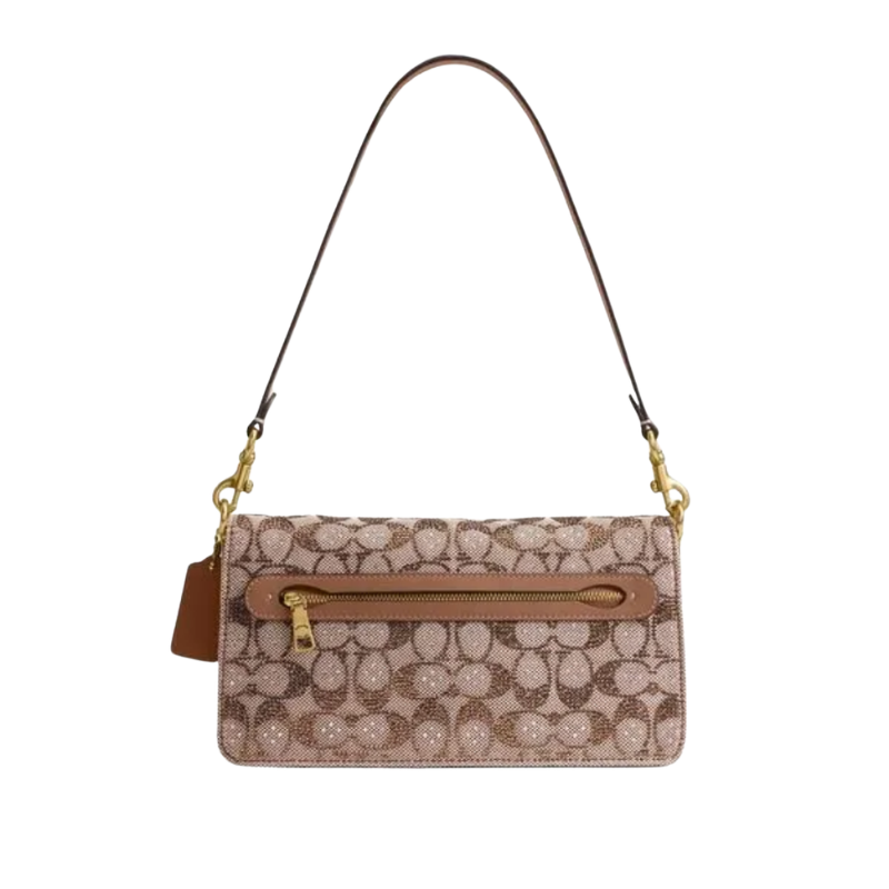 Tabby Shoulder Bag 26 In Crystal Signature Jacquard