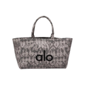 Yoga Contrast Print Canvas Tote Bag