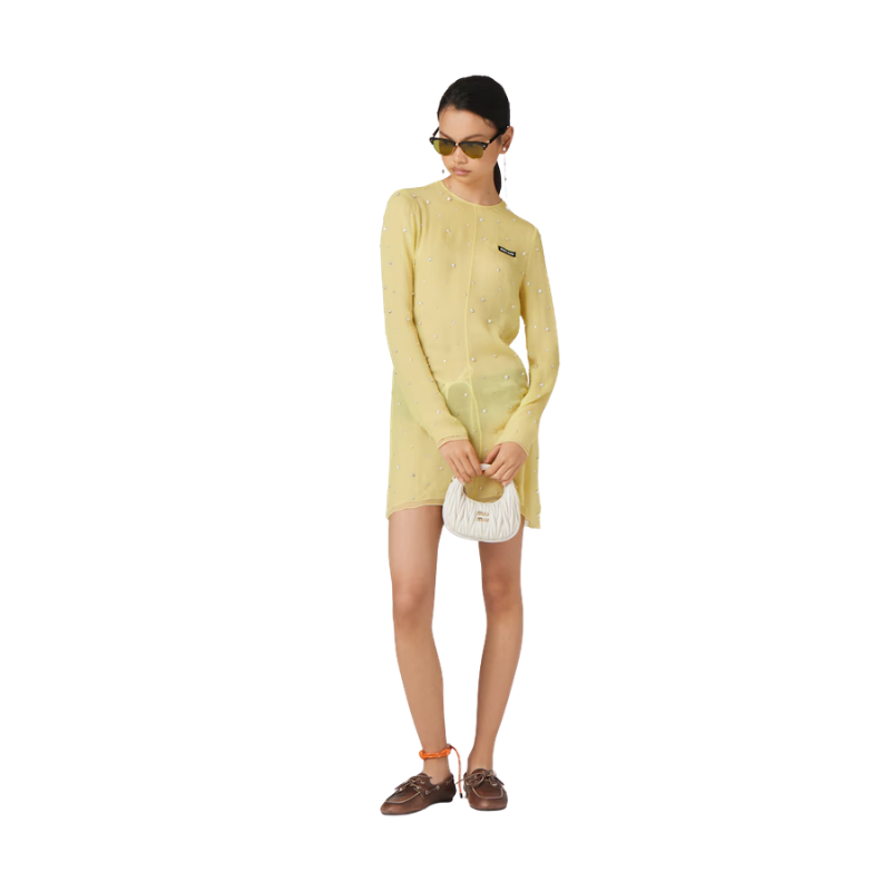 Wander matelassé nappa hobo White