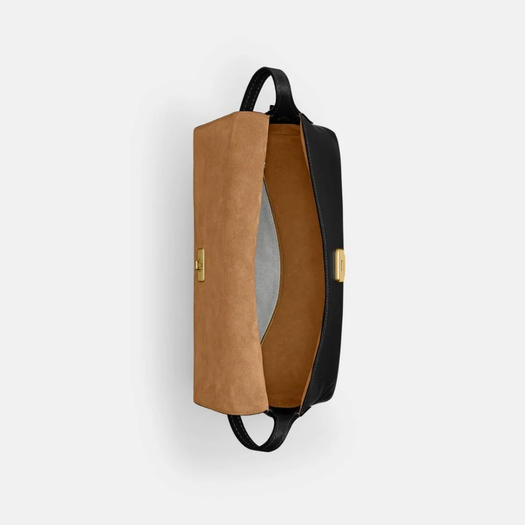 Chelsea Leather Shoulder Bag 36 "Black"