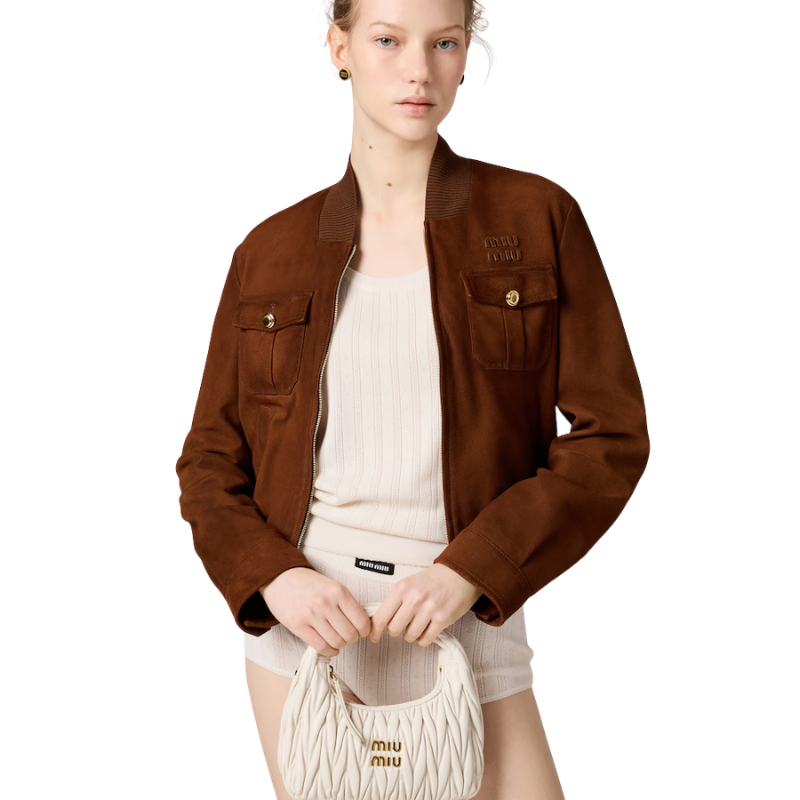 Wander matelassé nappa hobo White