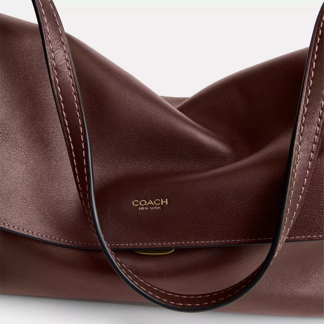 Chelsea Leather Shoulder Bag 36 "Brown"